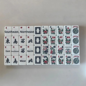 Juego de Mahjong Americano de Melamina al por Mayor, 166 Piezas de 30 mm, para Juego Familiar - Product Image 1
