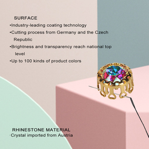 คริสตัลรูปทรงรังนกคุณภาพสูง YHB AB Moonlight สำหรับเย็บติดเสื้อผ้า กระเป๋า - Product Image 3