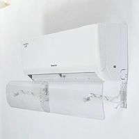 Déflecteur universel réglable et rétractable en PET, ABS, PC, PS transparent pour climatiseur mural sans perçage, anti-vent direct 2026