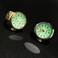 Montres à quartz lumineuses en alliage, créatives, en forme d'anneau, unisexe, pour couple, vente en gros, recommandées pour le commerce électronique transfrontalier
