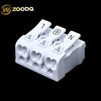 2 3 4 5 Way Spring Quick Wire Connector Pin Bornes à vis pour pièces d'éclairage Accessoires électriques pour les applications électriques