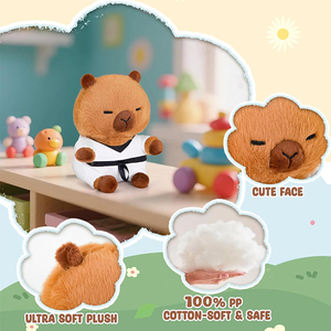 Peluche <span class=keywords><strong>de</strong></span> Capibara <span class=keywords><strong>de</strong></span> Taekwondo y Karate <span class=keywords><strong>de</strong></span> 9 Pulgadas al por Mayor, Adorable Muñeco <span class=keywords><strong>de</strong></span> Peluche <span class=keywords><strong>de</strong></span> Capibara con Uniforme <span class=keywords><strong>de</strong></span> Artes Marciales para Regalo <span class=keywords><strong>de</strong></span> Cumpleaños - Product Image 3