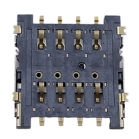 Support de carte Micro SIM 8 broches 1,5H, type rabattable, connecteur de plateau femelle, accessoire pour téléphones IoT et applications tablettes