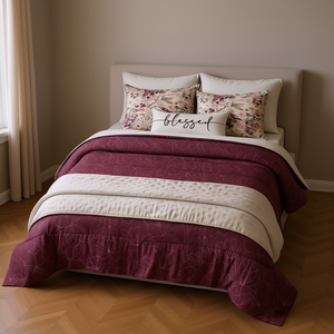 ชุดผ้าห่มวิอันนี่ นาวาร์ คิงไซส์ ขนาด 290 ซม. x 235 ซม. แบบกลับด้านได้ สไตล์ร่วมสมัย สำหรับเครื่องนอนในห้องนอน - Product Image 2