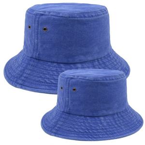 Sombrero de Pescador Estilo Padre-Hijo, Sombrero de Cubo de Algodón Lavado Europeo Americano para Verano, Playa y Viajes al Aire Libre - Product Image 6