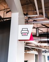 Enseigne interactive de guidage pour toilettes, modèle BrandnewSign, résistante à l'eau, pour centres commerciaux
