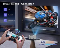 Mini proyector Led portátil para Android, proyector inteligente para el hogar, proyector de lámpara Led de 1080p para cine en casa de alto lumen