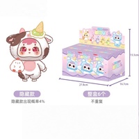 Original Samuel Hug Hug Ice Cream Cute Pet Series Chiffres en peluche Boîte aveugle Peluches en vinyle Trendy Hanging Card Gift