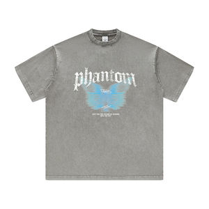 <strong>Clothing</strong> <strong>Manufacturers</strong> Boxy Cropped Printed Round Neck Casual T-shirt Men Graphic Tees Crewneck Men Streetwear Tshirts for Men - Product Image 4