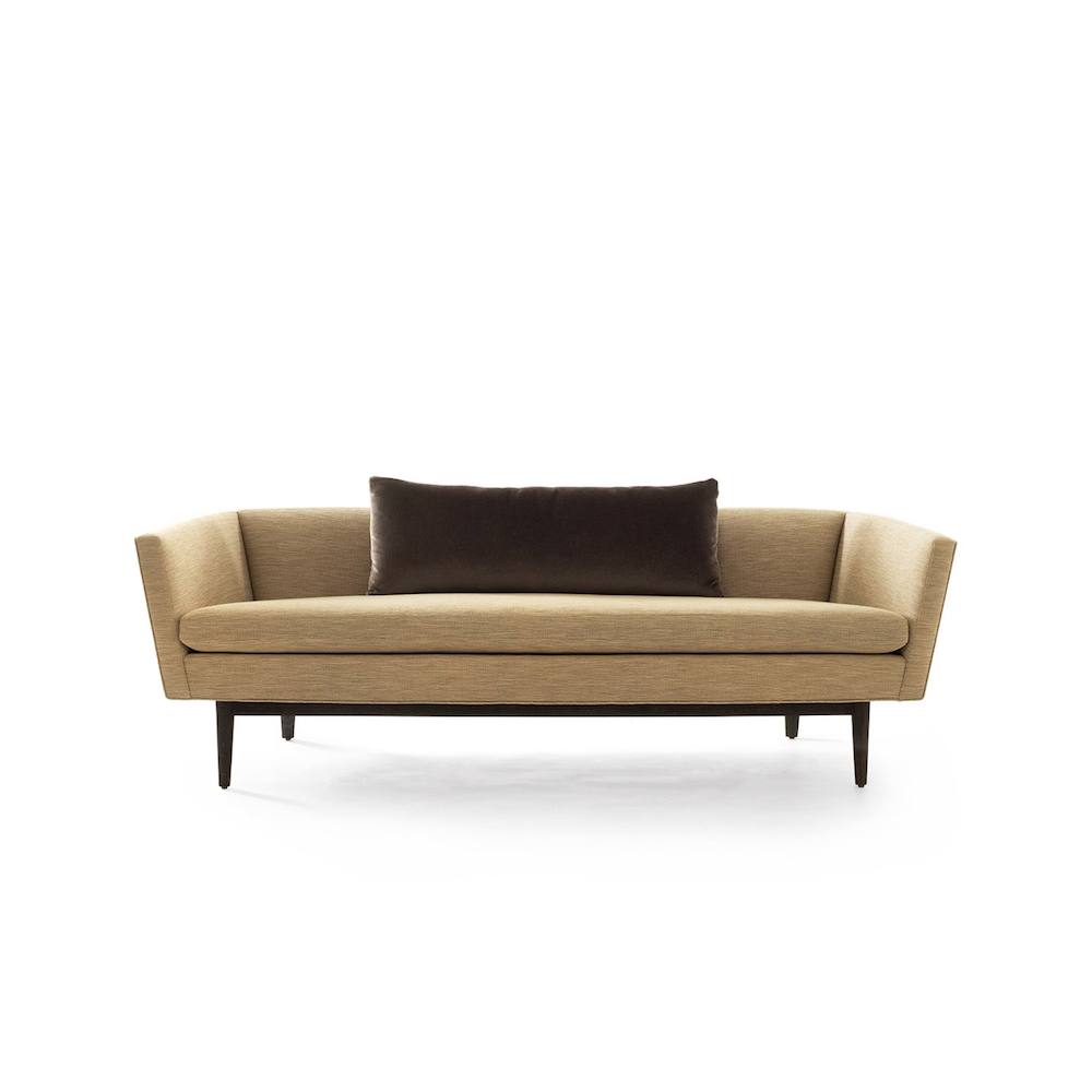 Creation Hotel Furniture White Ash Wood Solid Wood Base Beverly Three Seat Fabric Sofa Set Furniture  For Hotel