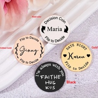 Pièces de monnaie personnalisées pour couples, idéales comme cadeaux amusants pour les amoureux, les maris et les femmes.