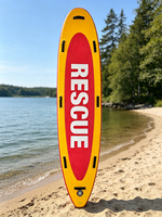 Planche de sauvetage gonflable SUP avec poignées et pompe, technologie Drop Stitch, écologique, durable, 10'5, aileron unique, pour lacs, rivières, océan