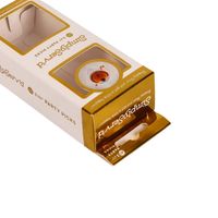 Boîte en carton de luxe imprimée avec fenêtre transparente en PET, boîte de présentation rigide pour cosmétiques, boîte cadeau sur mesure