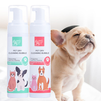 Mousse nettoyante pour pattes de chien, shampoing sec sans eau pour chats avec brosse en silicone, matériau plastique, en stock, 500 ml