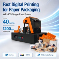 Imprimante A3 A4 Monopasse 210mm 297mm de Bureau pour Sacs en Papier, Gobelets en Papier, Emballages en Carton Ondulé USA DDP OEM ODM