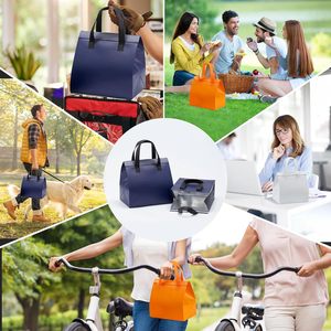 Термосумка для доставки еды на вынос с индивидуальным дизайном, изолированная сумка-холодильник для еды на вынос, сумка-тоут для доставки и покупок - Product Image 6