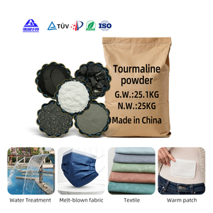 Poudre de tourmaline pour revêtement céramique enrichie en réfractaires avec forte adsorption, poudre de <span class=keywords><strong>pierre</strong></span> électrogaz pour le traitement de l'eau - Product Image 2