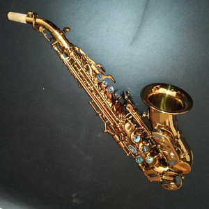 Saxophone soprano courbé en Sib, surface en mi foncé, coussinets <span class=keywords><strong>Pisoni</strong></span> - Product Image 1