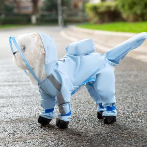 Bunnyhi YF004 Chien Housse de Pluie Manteau Imperméable Personnaliser logo Protection Complète du Corps avec Rainshoes Pet Imperméable <span class=keywords><strong>pour</strong></span> Chats <span class=keywords><strong>Chiens</strong></span> - Product Image 1