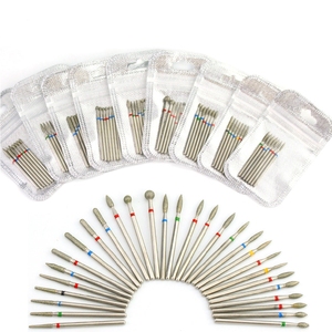 Cuticola Asciutta e Pulita Manicure Rettifica Testa di Foratura Fresa Rotante Russo Punte di Trivello del Chiodo Del Diamante - Product Image 1