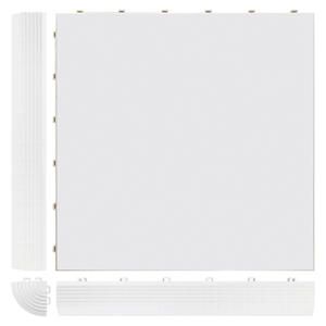 Draagbare dansvloer voor feesten, bruiloften en evenementen, wit/aluminium rand - Product Image 3