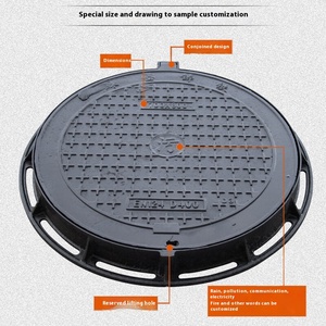 Nhà máy giao hàng trực tiếp Heavy-Duty sắt dễ uốn cống cửa cống Bìa municipal nước mưa gang cửa cống Bìa New Zealand - Product Image 2