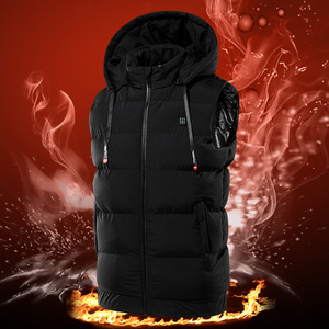 STOCK Smart Heated Vest Cotton Filling Battery Not Included 5v Men <strong>Work</strong> Thermal <strong>Body</strong> <strong>Warmer</strong> Plus Size 9 Heating Zones Gilet - Product Image 2