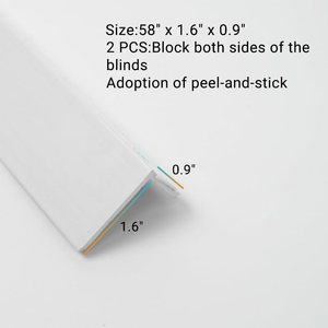 <b>Wholesale</b> 100% Blackout PVC Light Blocker Blackout Side Tracks Side Strips for Window <b>Blinds</b> and Shades - Product Image 5
