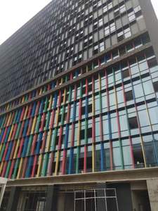 Panneaux de mur-rideau en aluminium, revêtement en poudre, design moderne et coloré, revêtement extérieur de bâtiment, style contemporain, anti-corrosion - Product Image 5