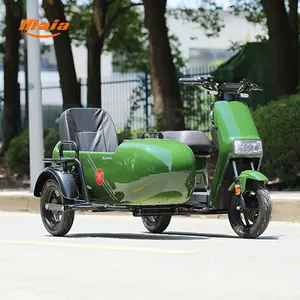 Triciclo eléctrico Vintage Ural para adulto, triciclo de carga de 1500w