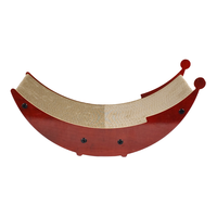 Nouvelle conception d'usine Grattoir détachable de luxe écologique pour chat en forme de bateau de lune Jouet en carton Cataire