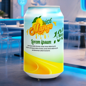 Jode ขวดเบียร์แบบยืดหยุ่นหน้าจอ LED รูปทรงกระป๋องรูปทรงกระป๋องในร่มและกลางแจ้งสร้างสรรค์แหวนดึงสามารถนำ P2 HD - Product Image 5