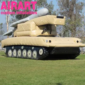 Canlı roket füze araba şişme simülasyon tankı modeli