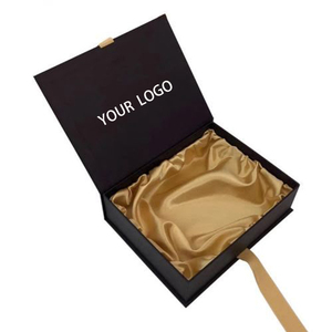 Tùy Chỉnh Sang Trọng Gói Từ Màu Đen Satin Chèn Lót Hộp Quà Tặng Bao Bì Với Satin Bên Trong Đóng Gói - Product Image 3