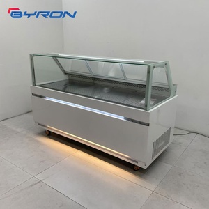 Vitrine réfrigérée pour aliments cuits, en verre, à angle droit, avec système de refroidissement par air, <span class=keywords><strong>corps</strong></span> blanc - Product Image 4