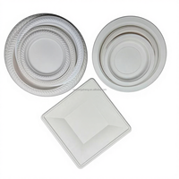 Barquette jetable écologique biodégradable en amidon de maïs, vaisselle dégradable pour aliments, fruits, légumes