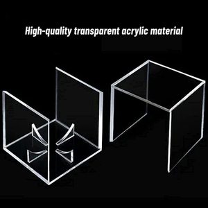 Nouveau Cube personnalisé boules acryliques transparentes souvenirs protection UV <span class=keywords><strong>vitrine</strong></span> carré boîte de présentation de base-ball - Product Image 4