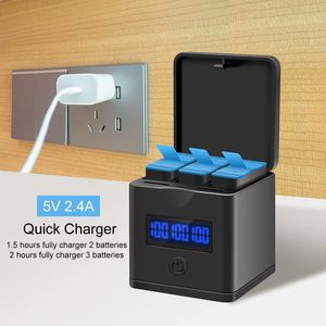 Adaptateur <span class=keywords><strong>de</strong></span> connecteur <span class=keywords><strong>de</strong></span> <span class=keywords><strong>batterie</strong></span> 750mAh * 3 <span class=keywords><strong>Chargeur</strong></span> <span class=keywords><strong>de</strong></span> stockage USB LED à 3 canaux Compatible avec les chargeurs <span class=keywords><strong>de</strong></span> <span class=keywords><strong>batterie</strong></span> <span class=keywords><strong>Hero</strong></span> 7 et <span class=keywords><strong>Gopro</strong></span> Hero8 - Product Image 4