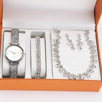 Modieuze Horloge Voor Vrouw Diamant Quartz Horloges Dames Armband Sieraden Set Geschenken Voor Vrouwen Bulk Kopen