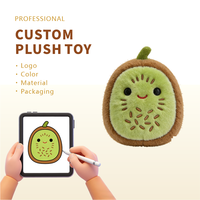 Coussin en peluche kiwi mûr personnalisé CPC CE, en coton PP, matière douce, série fruits, jouet en peluche pour bébé, pendentif porte-clés, conception et production