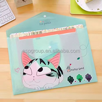 Porte-documents en PVC imperméable A4 Kawaii Cat pour fournitures de bureau et scolaires
