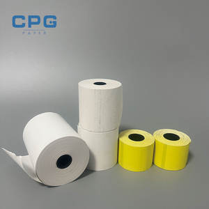 Papier thermique pour reçus de haute qualité, sans phénol, 57x30mm, 57x40mm, 55gsm, rouleau de papier thermique de 2 1/4 pouces, vente en gros par le fabricant - Product Image 1