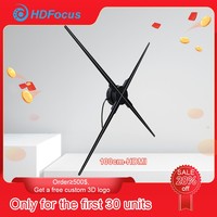 Wi-fi 1*3 3D holographique ventilateur projecteur étanche Cover3d hologramme ventilateur grande taille Led affichage publicitaire