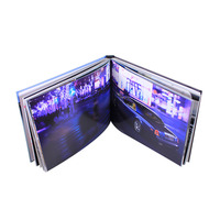 Brochure vidéo avec écran LCD sur mesure, impression de logo personnalisée, publicité vidéo pour entreprise, dossier vidéo pour promotion d'entreprise, cadeau