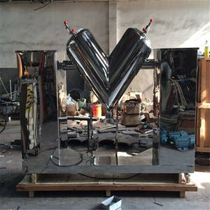 <span class=keywords><strong>M</strong></span>élangeur industriel à cône V en acier inoxydable avec capacités de revêtement de moteur d'agitateur pour les granulés humides des aliments - Product Image 2