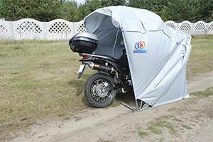 <span class=keywords><strong>Garage</strong></span> per <span class=keywords><strong>Moto</strong></span> Retrattile e Pieghevole <span class=keywords><strong>con</strong></span> Telaio in Metallo e Tettoia Impermeabile per Uso in Tutte le Stagioni - Product Image 6