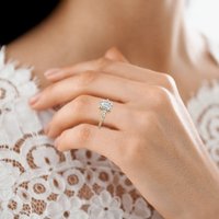 Hot S925 Silver Cubic Zircon Accessoires de mariage de mode pour femmes Cadeau de fiançailles pour femmes Anneaux