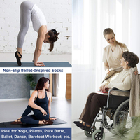Chaussettes de yoga antidérapantes à cinq doigts, mode unique XR-0050