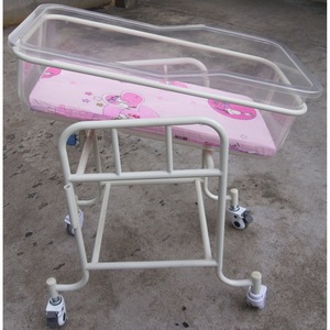 Cuna de Acero y Plástico para Bebés Kang Zhi Xing KX-A23, Cuna de Grado Médico para Recién Nacidos con Ruedas para Uso Hospitalario - Product Image 3