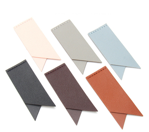 Dovetail PU Bookmarks PU Leather Bookmark for Promotions PU Page Corner Reading Bookmarks for Library Students Can Custom Logo